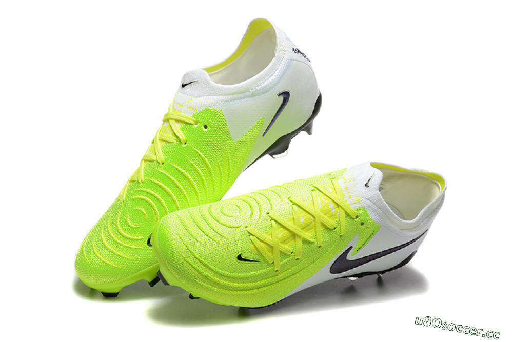 Men's Nike Phantom Luna Elite FG Firm Ground Low-Tops Football Boots - Yellow/White/Black 6