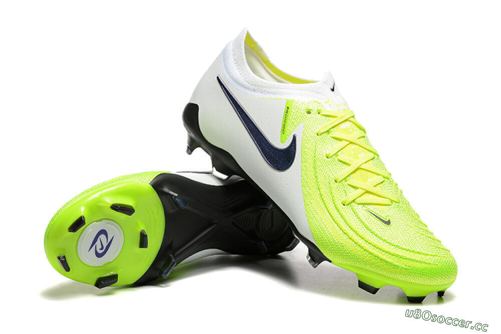 Men's Nike Phantom Luna Elite FG Firm Ground Low-Tops Football Boots - Yellow/White/Black 4