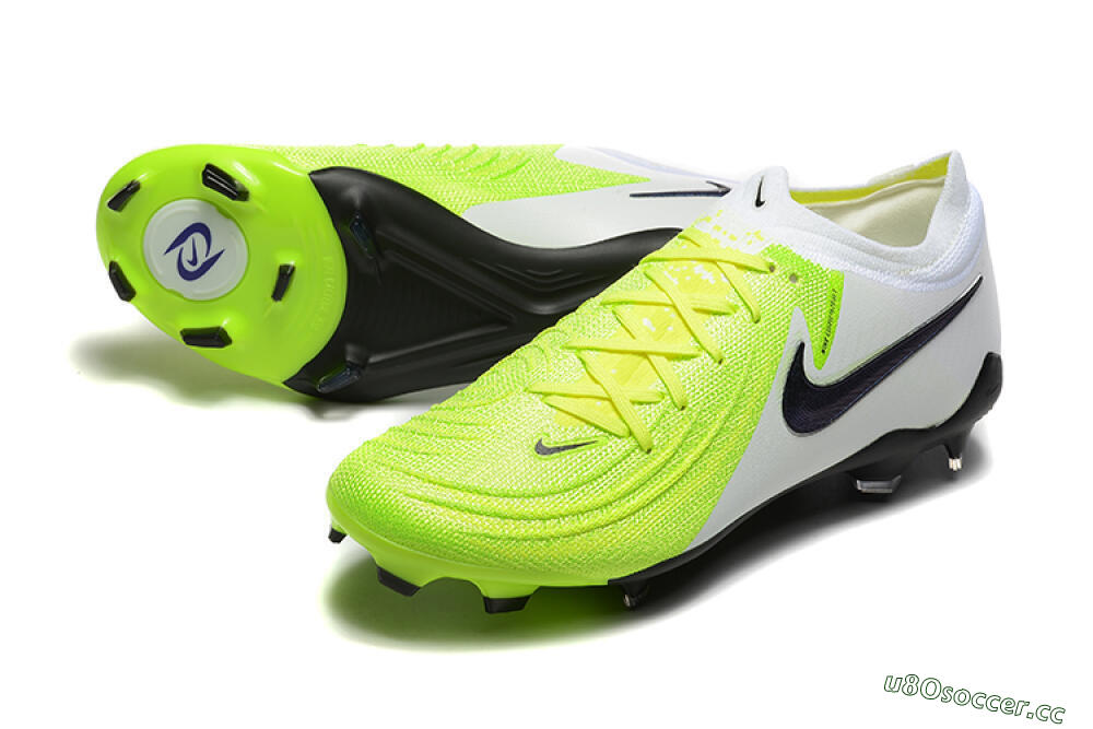 Men's Nike Phantom Luna Elite FG Firm Ground Low-Tops Football Boots - Yellow/White/Black 3