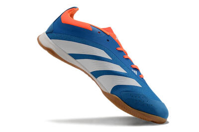 Men's Adidas Predator 24 Elite IC Indoor & Futsal Low-Tops Football Shoes - Blue/White/Red