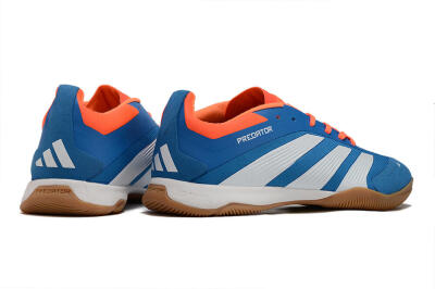 Men's Adidas Predator 24 Elite IC Indoor & Futsal Low-Tops Football Shoes - Blue/White/Red