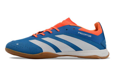 Men's Adidas Predator 24 Elite IC Indoor & Futsal Low-Tops Football Shoes - Blue/White/Red