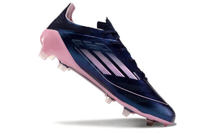 Men's Adidas F50 Elite FG Firm Ground Low-Tops Football Boots - Blue/Pink/Black