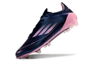 Men's Adidas F50 Elite FG Firm Ground Low-Tops Football Boots - Blue/Pink/Black