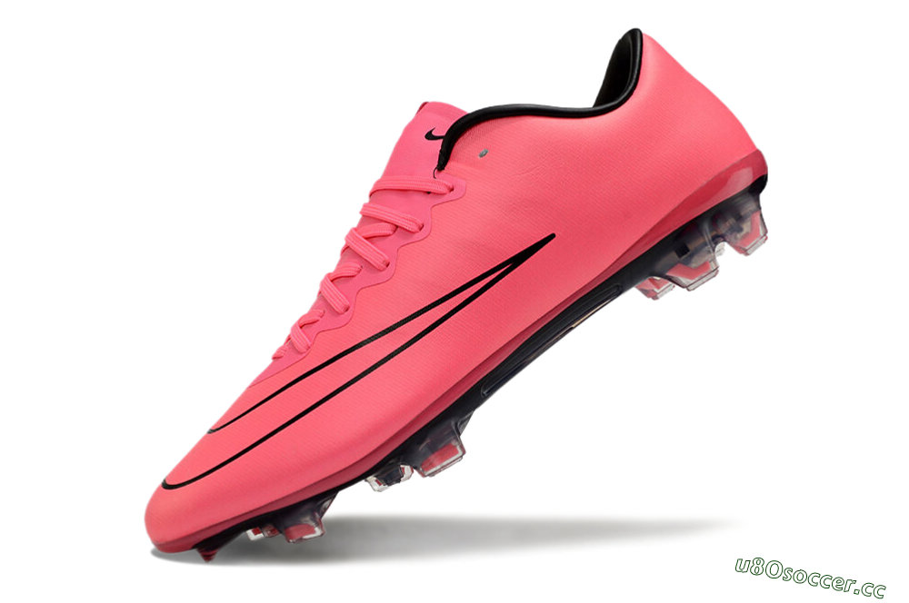 Men's Nike Mercurial Vapor 10 FG Firm Ground Low-Tops Football Boots - Pink/Black 5