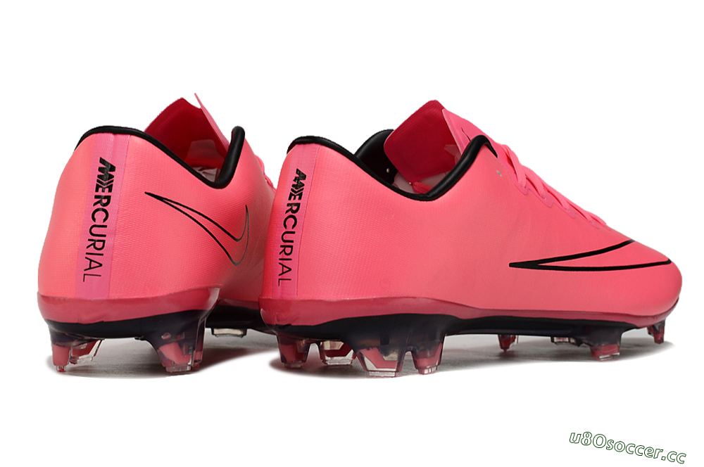 Men's Nike Mercurial Vapor 10 FG Firm Ground Low-Tops Football Boots - Pink/Black 6