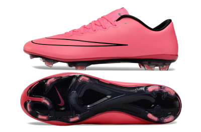 Men's Nike Mercurial Vapor 10 FG Firm Ground Low-Tops Football Boots - Pink/Black