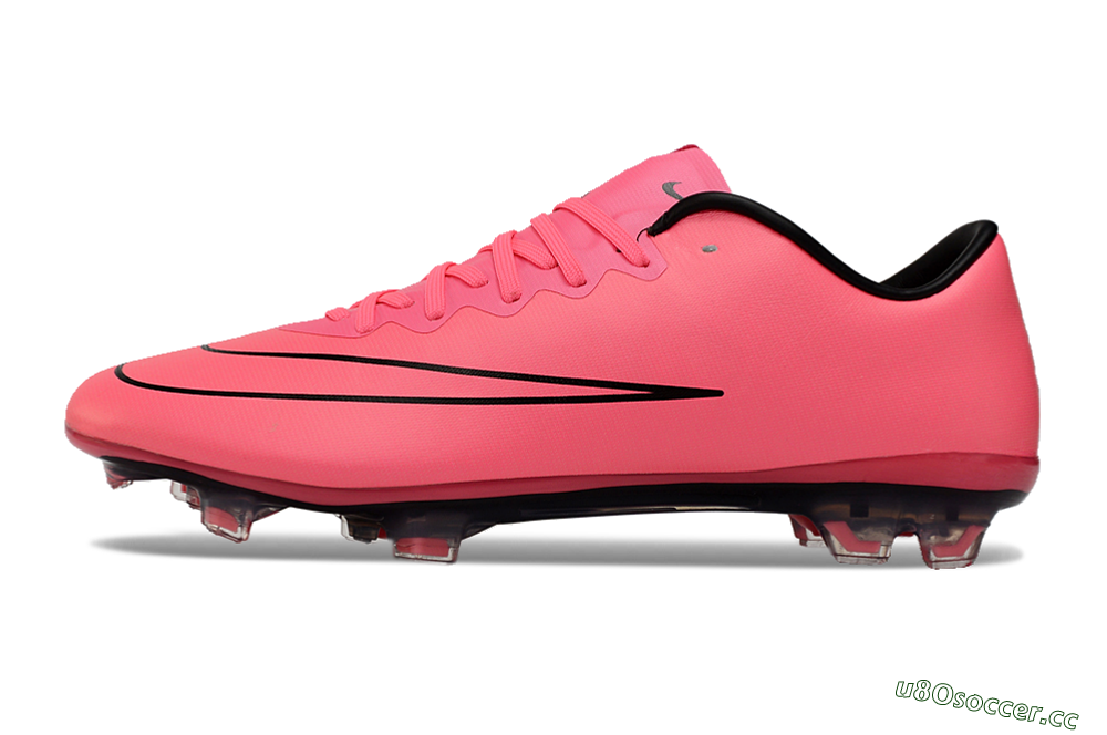 Men's Nike Mercurial Vapor 10 FG Firm Ground Low-Tops Football Boots - Pink/Black 0
