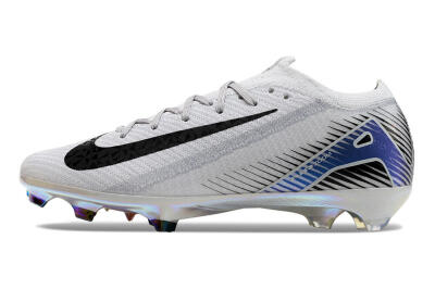Men's Nike Air Zoom Mercurial Vapor 16 Elite FG Firm Ground Low-Tops Football Boots - Grey/Black/Blue