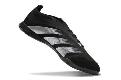Men's Adidas Predator 24 Elite IC Indoor & Futsal Low-Tops Football Shoes - Black/Silver