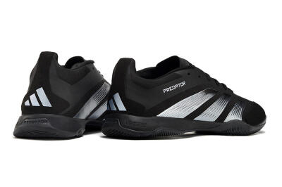 Men's Adidas Predator 24 Elite IC Indoor & Futsal Low-Tops Football Shoes - Black/Silver
