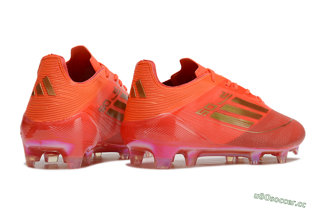 Men's Adidas F50 Elite FG Firm Ground Low-Tops Football Boots - Red/Gold 6