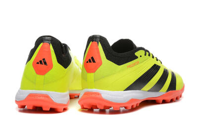 Men's Adidas Predator 24 Elite TF Artificial Turf Low-Tops Football Shoes - Yellow/Black/Red