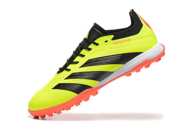 Men's Adidas Predator 24 Elite TF Artificial Turf Low-Tops Football Shoes - Yellow/Black/Red
