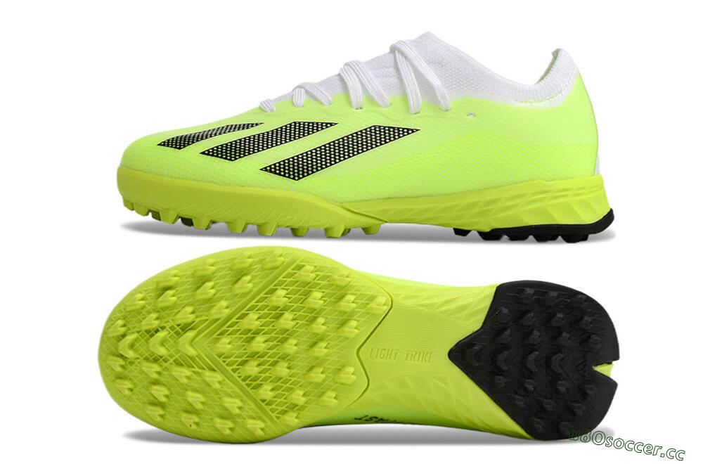 Kids Adidas X Speedportal .1 TF Artificial Turf Low-Tops Football Shoes - Yellow/Black/White 1