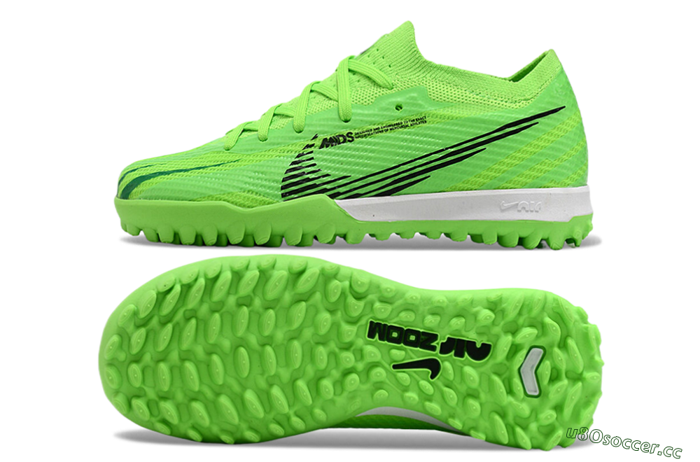 Kids Nike Air Zoom Mercurial Vapor 15 Elite TF Artificial Turf Low-Tops Football Shoes - Yellow/Black/White 1