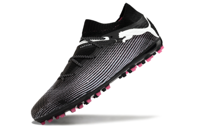 Men's Puma Future Ultimate MG Multi Ground Low-Tops Football Boots - Black/White/Pink