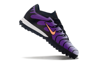 Kids Nike Air Zoom Mercurial Vapor 15 Elite TF Artificial Turf Low-Tops Football Shoes - Purple/Black/Orange