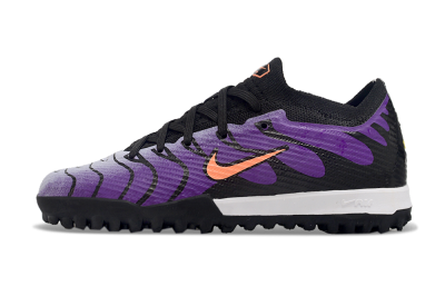 Kids Nike Air Zoom Mercurial Vapor 15 Elite TF Artificial Turf Low-Tops Football Shoes - Purple/Black/Orange