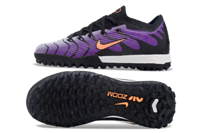Kids Nike Air Zoom Mercurial Vapor 15 Elite TF Artificial Turf Low-Tops Football Shoes - Purple/Black/Orange