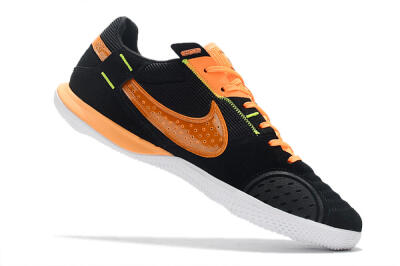 Men's Nike Street Gato IC Indoor & Futsal Low-Tops Football Shoes - Black/Orange/White