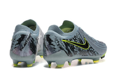 Men's Nike Phantom Luna Elite FG Firm Ground Low-Tops Football Boots - Grey/Yellow/Black