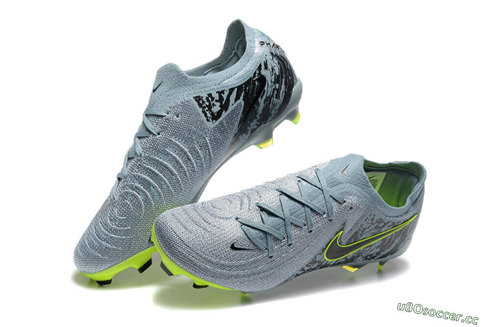 Men's Nike Phantom Luna Elite FG Firm Ground Low-Tops Football Boots - Grey/Yellow/Black 5