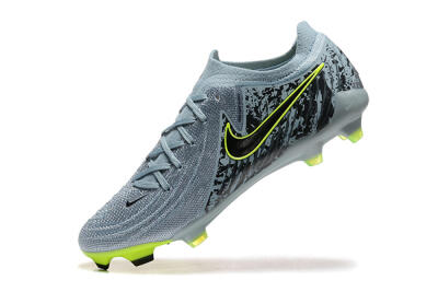 Men's Nike Phantom Luna Elite FG Firm Ground Low-Tops Football Boots - Grey/Yellow/Black