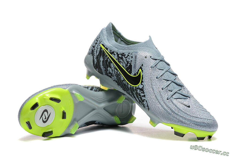 Men's Nike Phantom Luna Elite FG Firm Ground Low-Tops Football Boots - Grey/Yellow/Black 4