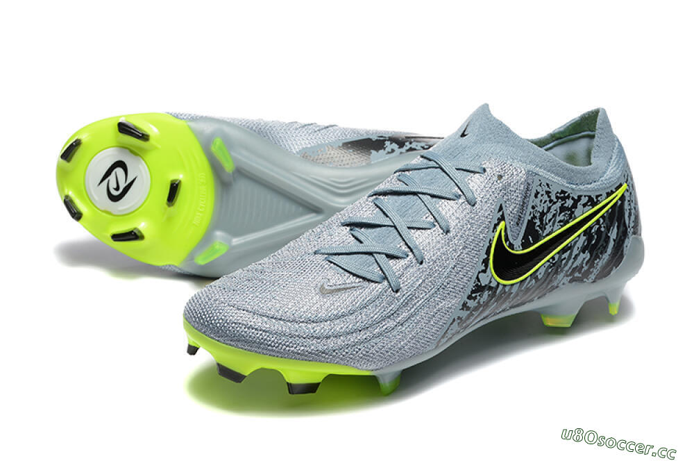 Men's Nike Phantom Luna Elite FG Firm Ground Low-Tops Football Boots - Grey/Yellow/Black 3