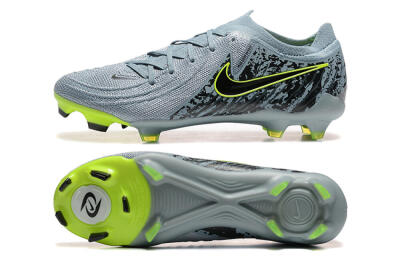 Men's Nike Phantom Luna Elite FG Firm Ground Low-Tops Football Boots - Grey/Yellow/Black