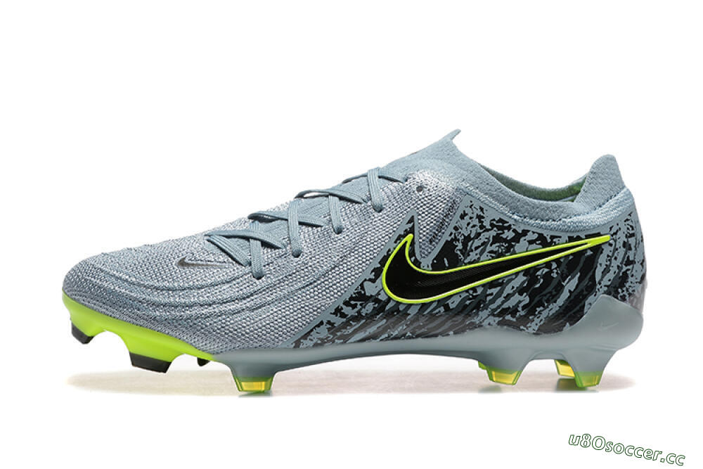 Men's Nike Phantom Luna Elite FG Firm Ground Low-Tops Football Boots - Grey/Yellow/Black 0