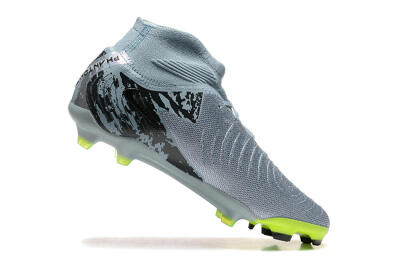 Men's Nike Phantom Luna Elite FG Firm Ground High-Tops Football Boots - Grey/Yellow/Black