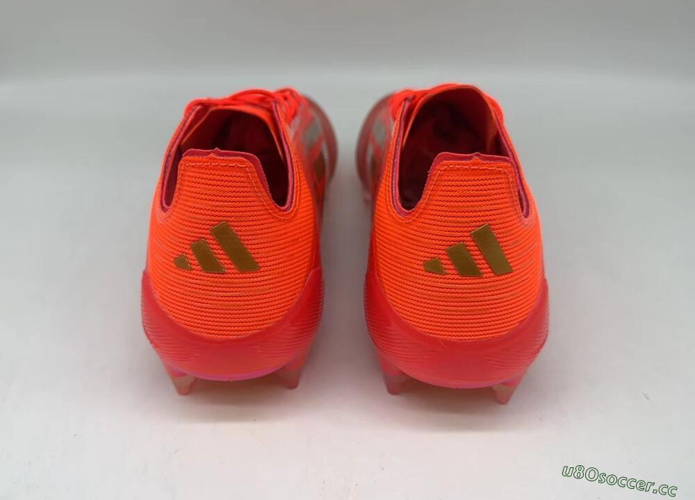 Men's Adidas F50 Elite FG Firm Ground Low-Tops Football Boots - Red/Gold