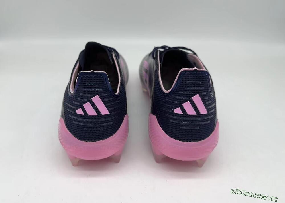 Men's Adidas F50 Elite FG Firm Ground Low-Tops Football Boots - Blue/Pink/Black
