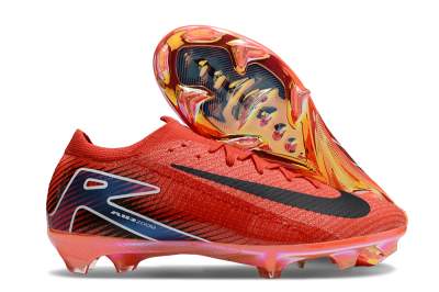 Unisex Nike Air Zoom Mercurial Vapor 16 Elite FG Firm Ground Low-Tops Football Boots - Red/Black/White/Gold