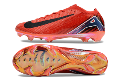 Unisex Nike Air Zoom Mercurial Vapor 16 Elite FG Firm Ground Low-Tops Football Boots - Red/Black/White/Gold