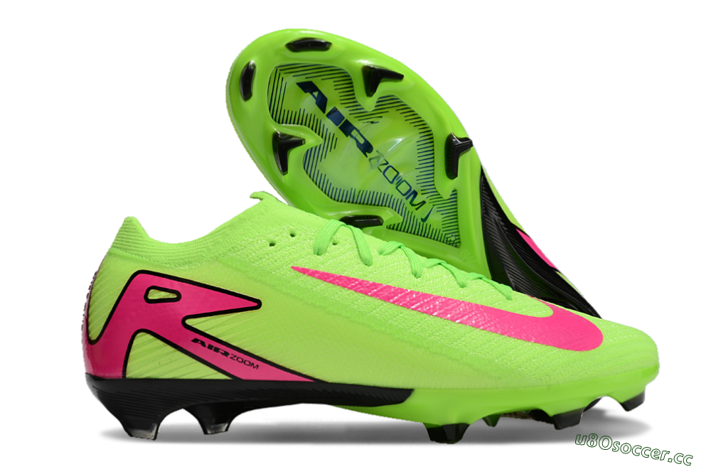 Men's Nike Air Zoom Mercurial Vapor 16 Elite FG Firm Ground Low-Tops Football Boots - Jade/Pink/Black 2