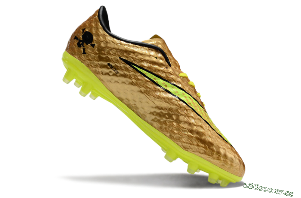 Men's Nike Hypervenom Phantom FG Firm Ground Low-Tops Football Boots - Gold/Yellow/Black 4