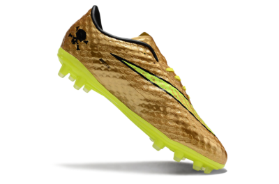 Men's Nike Hypervenom Phantom FG Firm Ground Low-Tops Football Boots - Gold/Yellow/Black
