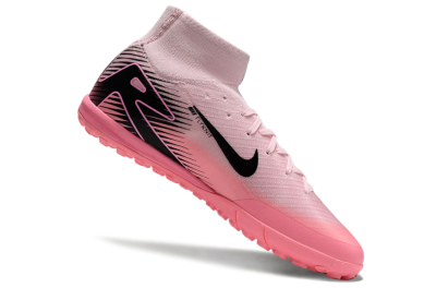 Men's Nike Air Zoom Mercurial Superfly 10 Elite TF Artificial Turf High-Tops Football Shoes - Pink/Black