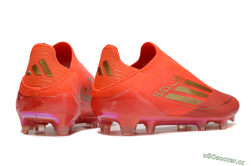 Men's Adidas F50 Elite FG Firm Ground Low-Tops Football Boots - Red/Gold 6