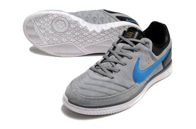 Men's Nike Street Gato IC Indoor & Futsal Low-Tops Football Shoes - Grey/Blue/Black