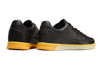 Men's Nike Street Gato IC Indoor & Futsal Low-Tops Football Shoes - Black/Yellow/Beige