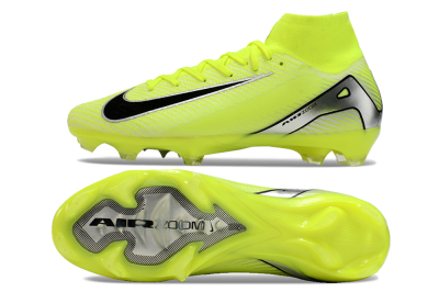 Men's Nike Air Zoom Mercurial Superfly 16 Elite FG Firm Ground High-Tops Football Boots - Yellow/Sliver/Black