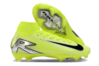 Men's Nike Air Zoom Mercurial Superfly 16 Elite FG Firm Ground High-Tops Football Boots - Yellow/Sliver/Black