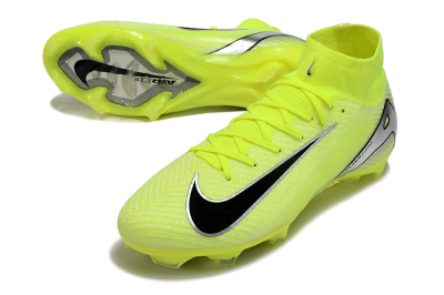 Men's Nike Air Zoom Mercurial Superfly 16 Elite FG Firm Ground High-Tops Football Boots - Yellow/Sliver/Black