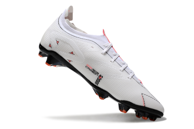 Men's Puma Ultra 5 Ultimate FG Firm Ground Low-Tops Football Boots - White/Black/Orange