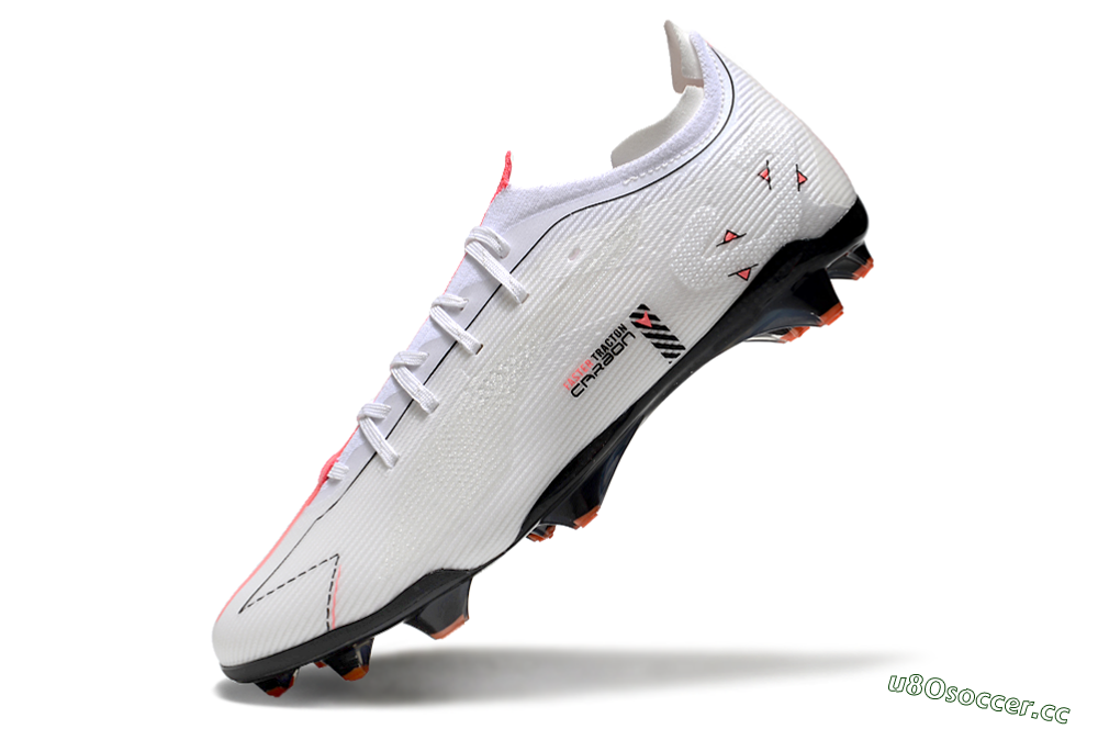 Men's Puma Ultra 5 Ultimate FG Firm Ground Low-Tops Football Boots - White/Black/Orange 5