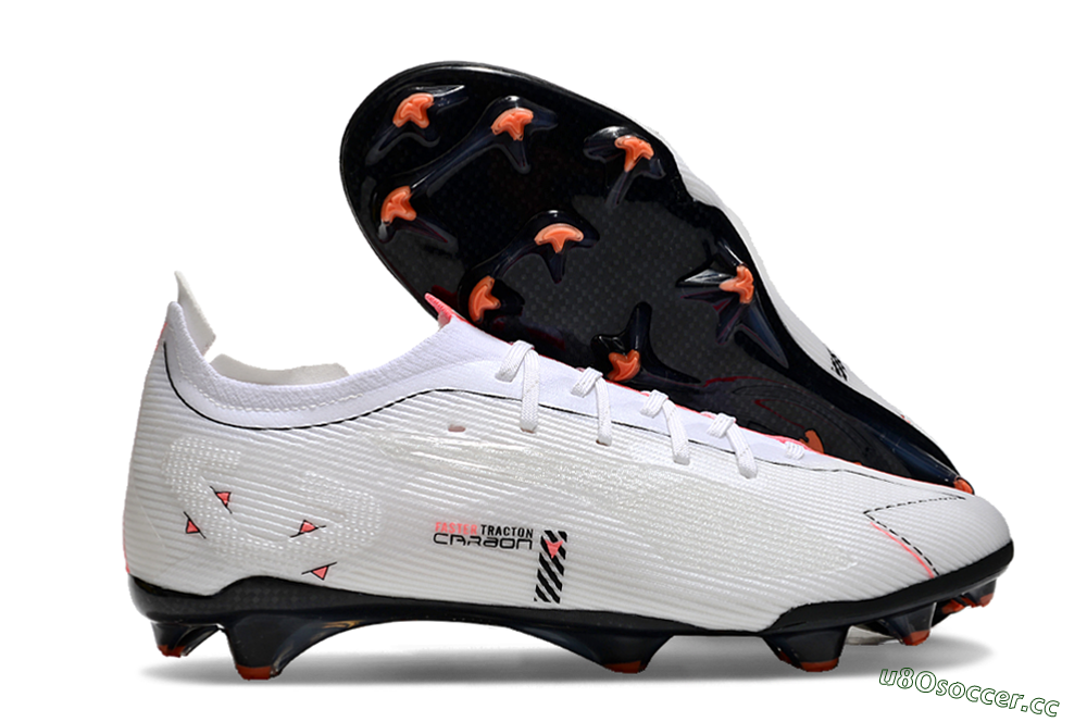 Men's Puma Ultra 5 Ultimate FG Firm Ground Low-Tops Football Boots - White/Black/Orange 2